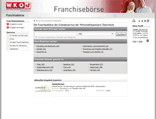 Tablet Screenshot of franchiseboerse.at